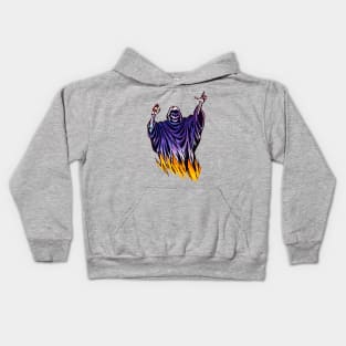 Flaming Ghost Kids Hoodie